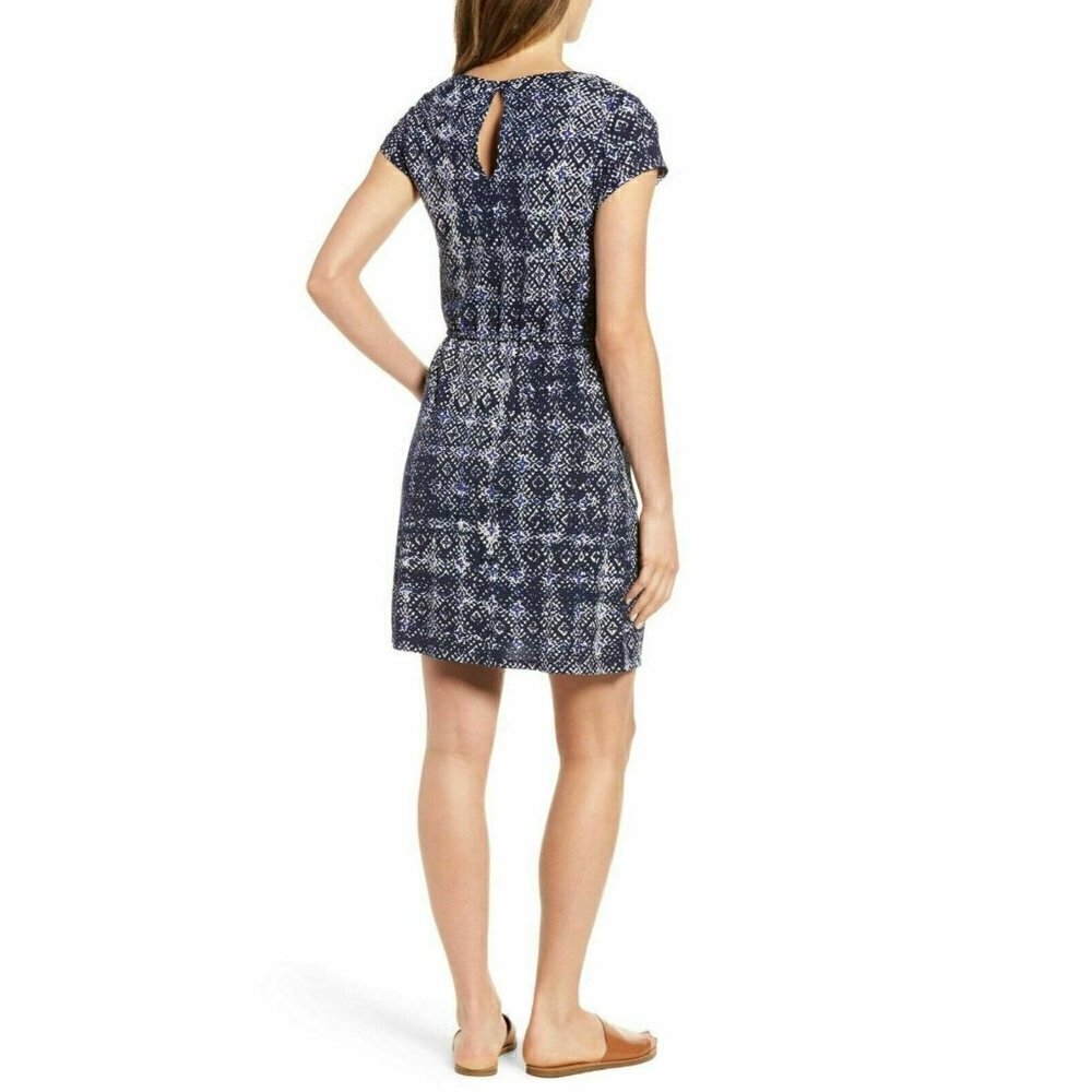 Lucky Brand Womens Tile Print Drawstring Dress xs - Picture 3 of 12